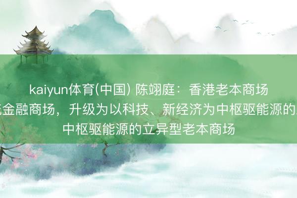 kaiyun体育(中国) 陈翊庭：香港老本商场正转型，从传统金融商场，升级为以科技、新经济为中枢驱能源的立异型老本商场